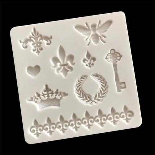 9*0.8CM DIY Sugar Craft Cake Vintage Petal Bee Cake Silicone Mold Fondant Mold Cake Decorating Tools Gum Paste Mold