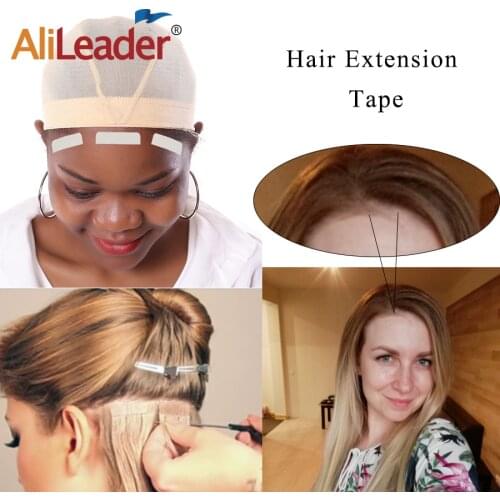 AliLeader Double Said Hair Extension Tape No Shine Hair System Glue Super Hair Tope Adhesive Waterproof Hair Glue For Extension