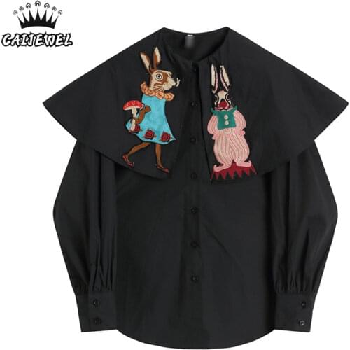 Блузки с вышивкой CAIJEWEL China At AliExpress