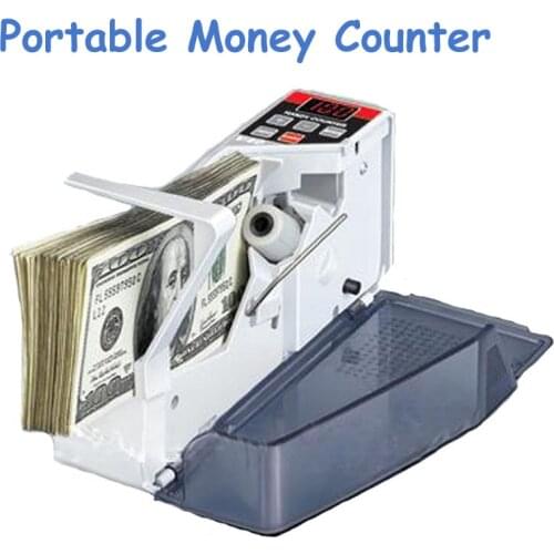 Hot New Mini Money Counter Handy Bill Cash Registers Currency Counting Machine V40