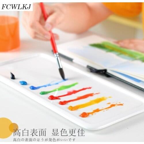 Ceramic Palette Watercolor Palette Oil Painting Chinese Painting Paint White Porcelain Palette for Art Painting Supplies