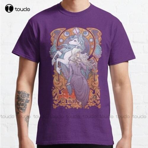 New Lady Amalthea - The Last Unicorn Classic T-Shirt Cotton Tee Shirt black t shirts Unisex