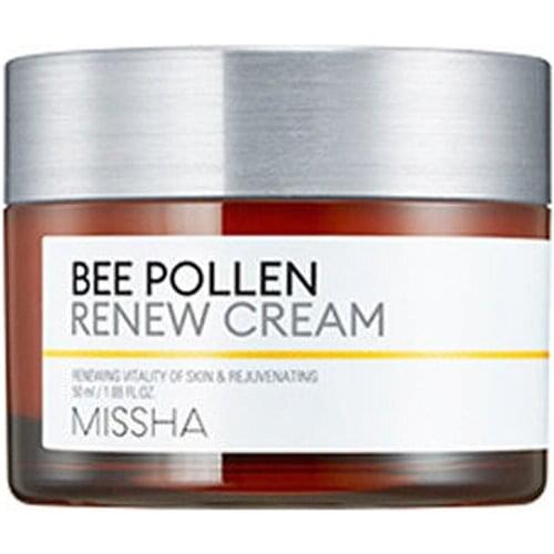 MISSHA Bee Pollen Renew Cream 50ml Skin Energy Strengthening Cream Deeply Nourish Damaged Skin Original Korean Face Cream