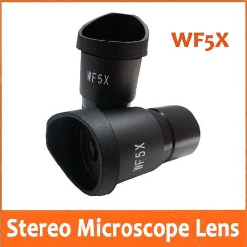 WF5X 20mm Lab Educational School Stereo Microscope Wide Angle Eyepiece Optical Lens 30.5mm with Rubber Eye caps Eye Guards