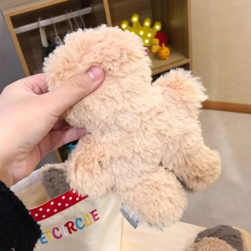 Cute Dog Plush Toy Durable Stuffed Squeaky Chew Toys Squeaking with Squeaker Bite Teeth Cleaning for Puppy Small and Medium Dogs