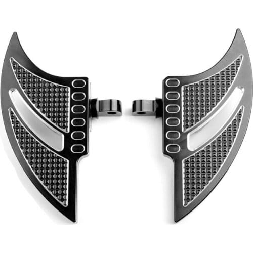 Motrocycle Black Male Mount Foot Pegs Floorboard For Harley Touring FLH Road King Dyna Sportster 883 XL