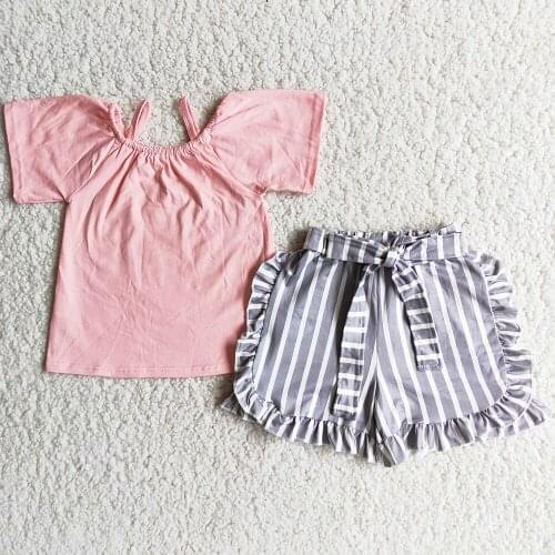 Hot Sale Kids Designer Clothes Girls Summer Outfits Boutique Toddler Baby Girls Clothes Sets 4th of July Kid Girls Clothing Sets