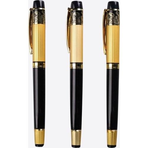 2019 New 901 0.5mm Black Gold Stainless Medium Nib Rollerball Pen Business Office Daily Affairs Tool r20