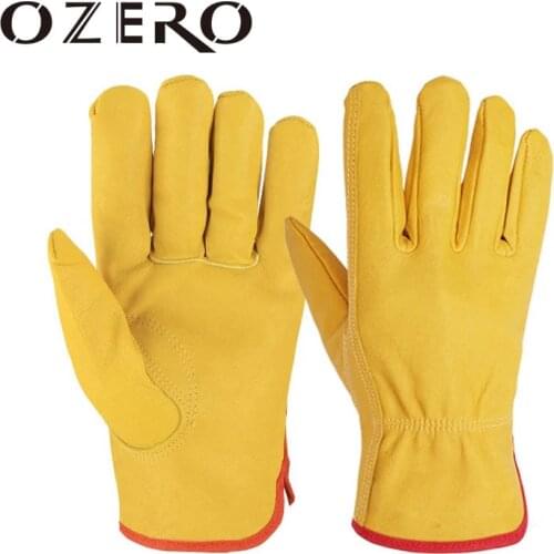 OZERO Motorcycle Gloves Leather Genuine Goatskin Motocross Motorbike Biker Racing Riding Hand Motor Moto Gloves Men Women 5010