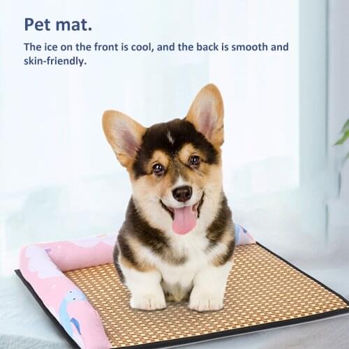 Dog Bed House Summer Cooling Mat Washable Sofa Pad For Cat Breathable Household Kennel Small Medium Large Dog Beds