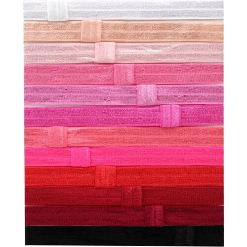 AHB 16mm 12pcs Elastic Headbands Multifunction Hairbands DIY Crafts Supplies Handmade Hair Bows Material Hair Accessories