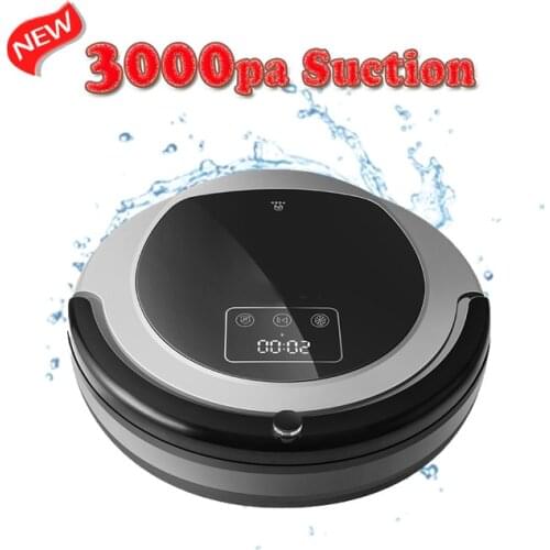 Robotic Vacuum Cleaner B6009 with water tank Map&Gyroscope wet&dry Navigation Memory brush Virtual Blocker UV Lamp Mop Lion