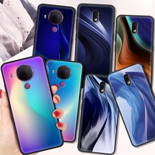 Cute Rainbow Line Luxury Silicone Cover for Nokia 2.2 2.3 3.2 4.2 7.2 1.3 5.3 8.3 5G 2.4 3.4 C3 1.4 5.4 Phone Soft Case