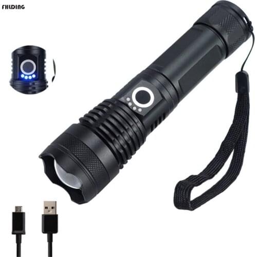 Hand light Led Flashlight Hunting lamp 90000 Lumens Most Powerful Flashlight Lanterna 26650 USB Torch xhp50 Lantern 18650Lintern