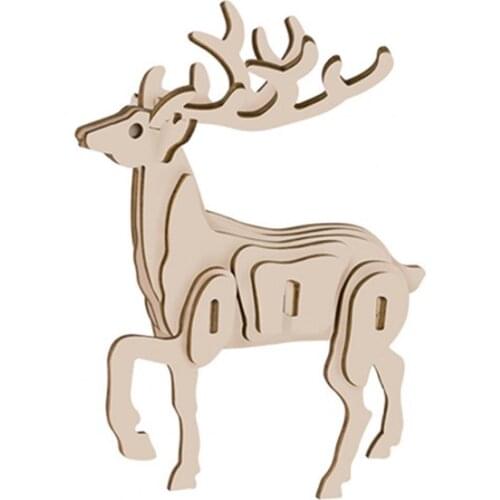 Insects Assembled Puzzle Handmade Educational Toys Wooden Manual Insects 3D Puzzle for Kids