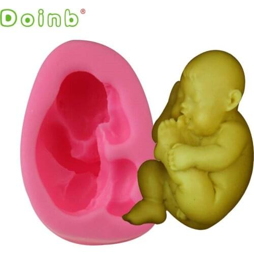 Sleeping Baby 3D Silicone Soap Mold Fondant Chocolate Cake Decorating Tools