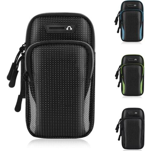 Waterproof Sports Armband Phone Case For IPhone Pro Max For Samsung Huawei 6.5" 7.2" Universal Sport Phone Case Arm Band Running