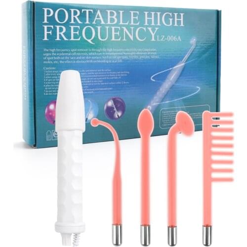 Portable High Frequency Device Violet Ray Facial Machine Acne Remover Purple/Orange Light Machine For FaceMassager SPA