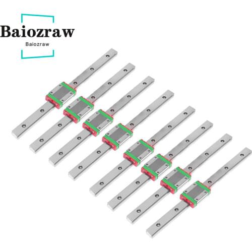 VORON 2.4 3D printer 8pcs/lot Linear Rail MGN9H DIY Rail Kit 250/300/350mm build high quality linear