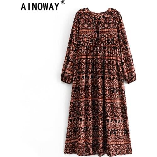 Ainoway Floral Summer Dresses China
