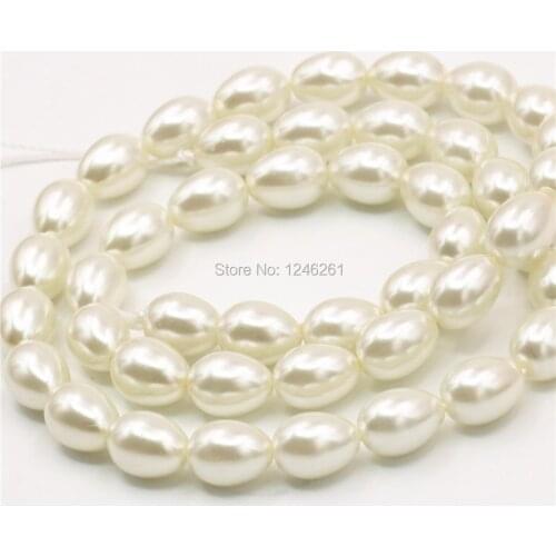 Accessories 7x9mm White Christmas Gifts For Women Girls Imitation Pearl Red Glass Loose DIY Beads Fashion Jewelry Making Design