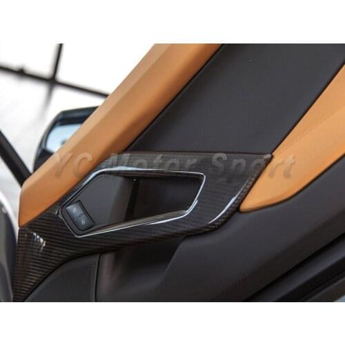 Car Accessories Dry Carbon Fiber Inner Door Handle Panel 2pcs Fit For 2011-2014 Aventador LP700 Inner Door Handle Panel