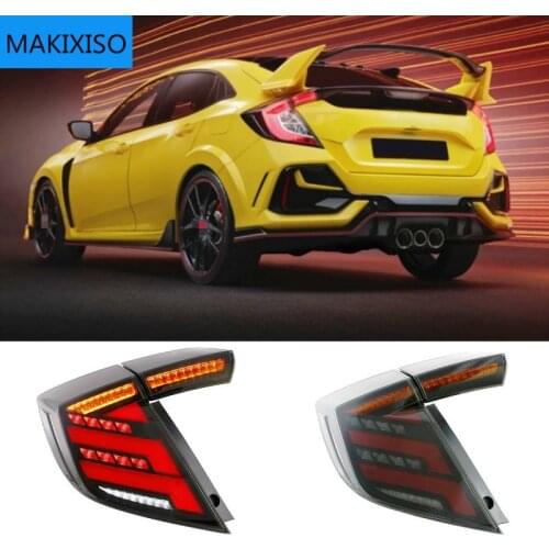 Car Styling for HONDA CIVIC X 10th Hatchback LED tail light CIVIC LED Rear Lamp DRL+Brake Trunk LIGH
