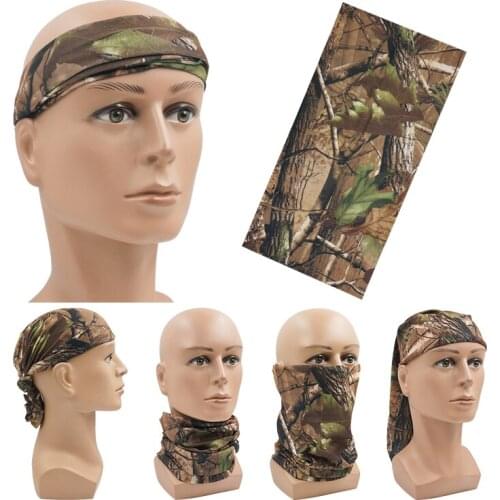 Classic Design Real Forest Tube Bandana Multifunction Face Shield Camping Hiking Mens Scarf Military Tactical Hunting Bandanas