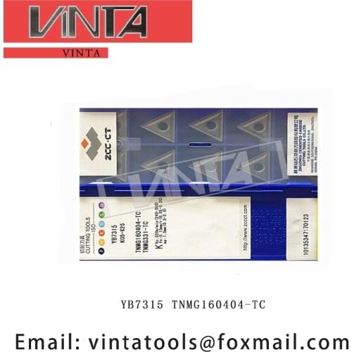 Free shipping high quality 10pcs/lots YB7315 TNMG160404-TC cnc carbide turning inserts cutting blade tools