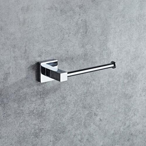 Smile Monkey Stainless steel toilet paper holder bathroom WC square seat paper towel holder bathroom hardware accessories