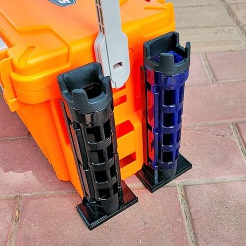 1pc Fishing Rod Holder Raft Fishing Barrel Base Accessories Vertical Inserting Device For MEIHO Box Pesca Iscas Fish Tackle Tool