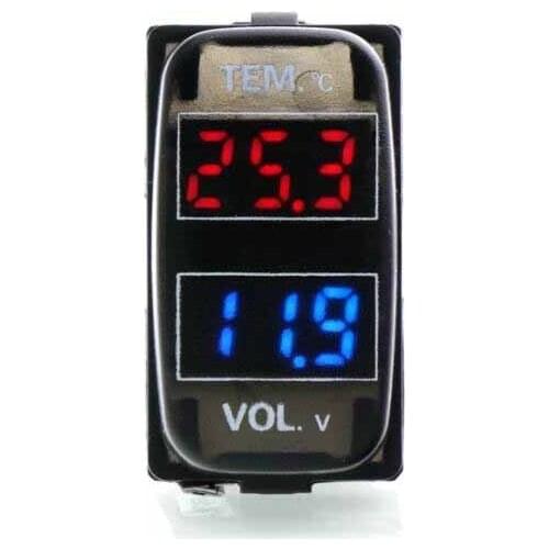 Car temperature and voltage display original position installation for Mitsubishi 19.8x36.5mm