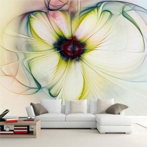 Beibehang photo wallpaper Modern Art abstract floral bedroom living room sofa bed beautiful flowers backdrop wallpaper mural