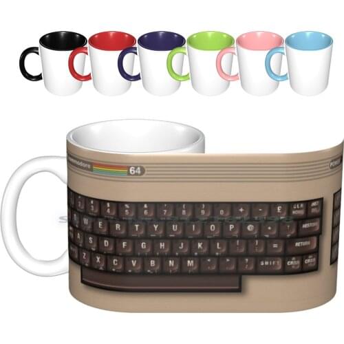 Commodore 64 Ceramic Mugs Coffee Cups Milk Tea Mug Retro Commodore 64 8 Bit Breadbox Gaming Retrogaming Creative Trending