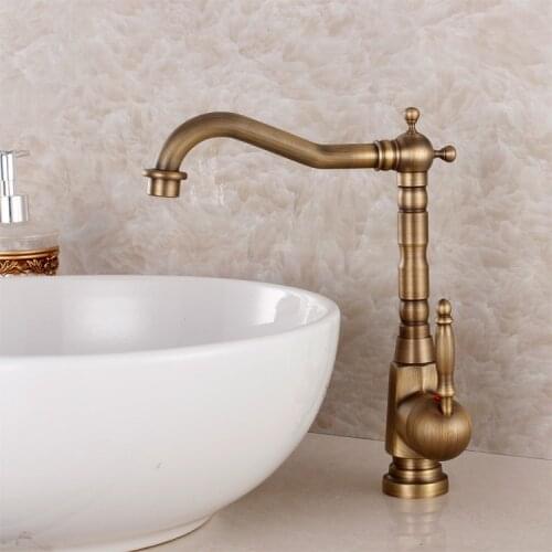 Fashion bronze faucet antique kitchen mixer basin mixer vintage sink faucet tap vegetables basin sink mixer