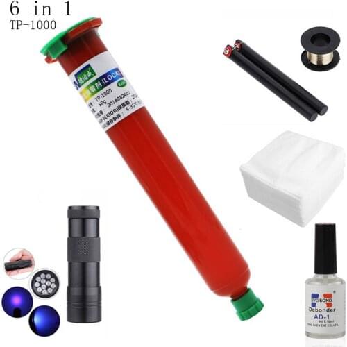 Newest free ship TP-1000 LOCA UV glue liquid optical clear adhesive tp 1000 uv glue for touch screen samsung galaxy iPhone