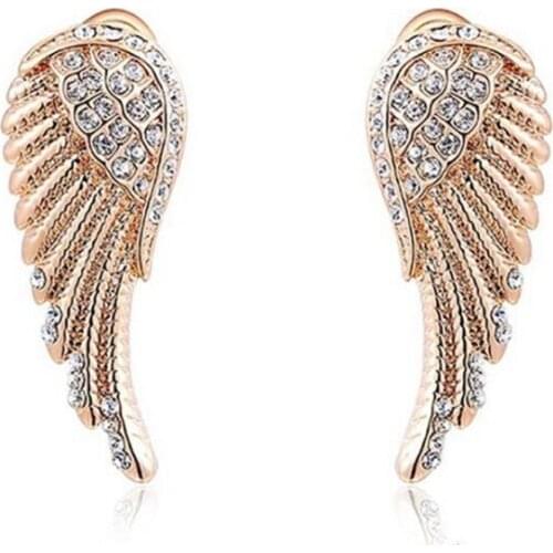 New angel exquisite ear clip fashion creative ladies daily all-match inlaid zircon fashion temperament jewelry
