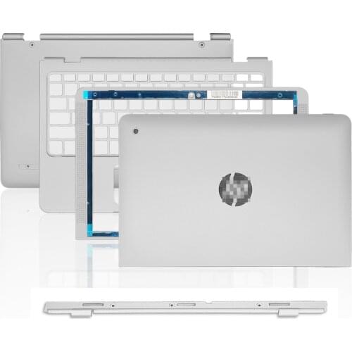 NEW Laptop Top Back Case For HP X2 210 G2 10-P LCD Back Cover/Front Bezel/Palmrest/Bottom Case/Hinge Cover Rear Lid Case Silver
