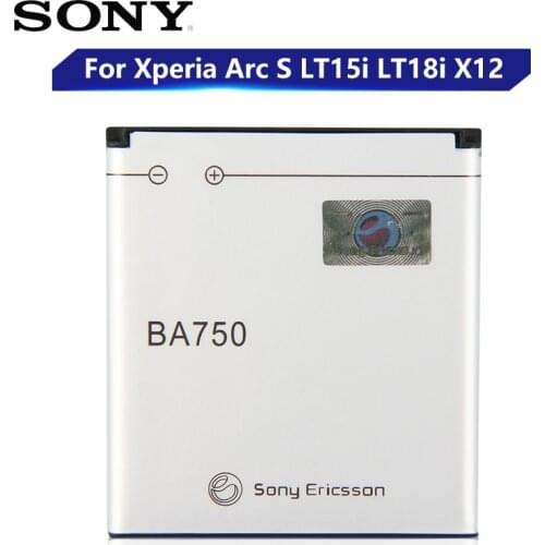 Original Replacement Sony Battery For SONY Xperia Arc S LT15i LT18i X12 BA750 Genuine Phone Battery 1460mAh
