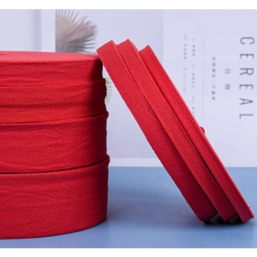 10mm/15mm/20mm/25mm/30mm/40mm/50mm Hemming pure cotton webbing red belt cloth belt strips of cloth wedding and festive bandage