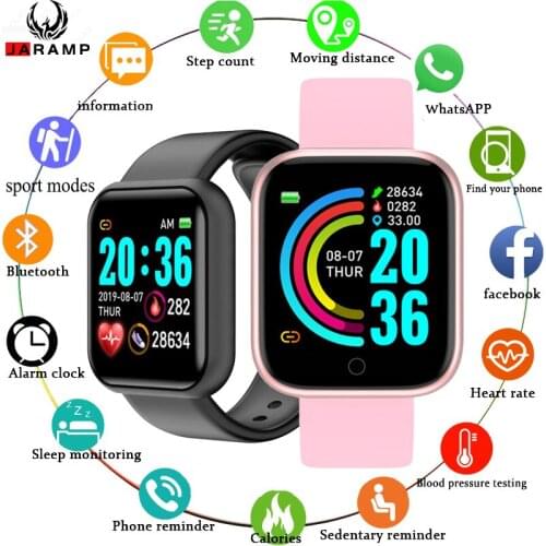 Smart Watch Men Women Smartwatch Heart Rate Blood Pressure Monitor Fitness Tracker Watch Smart Bracelet for Android and IOS