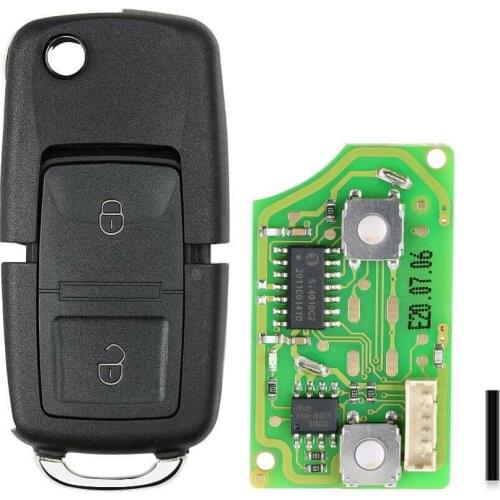 10PCS/LOT XKB508EN XHORSE Wire Universal Remote Key B5 Style 2 Buttons for VVDI Key Tool for VVDI Key Tool