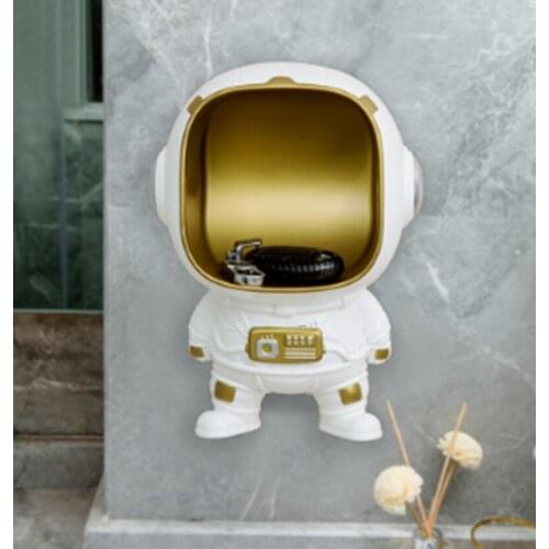 European-style Creative Astronaut Wall Storage Box Punch-free Home Bedroom Bedside Wall Storage Decoration Home Furnishings