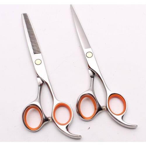 C1008 5.5'' 16cm Japan Steel Customized Logo Pro Human Hair Scissors Cutting Scissors Hairdressing Thinning Shears Styling Tool