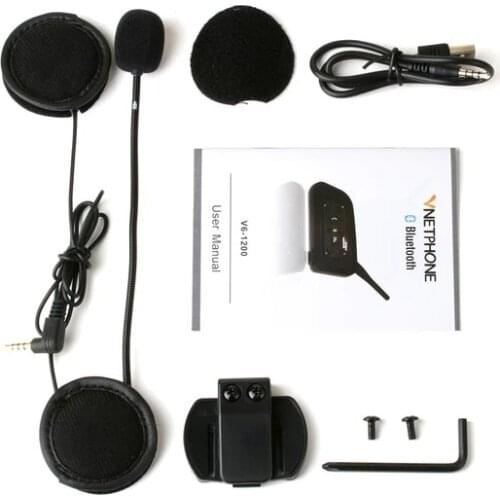 3.5mm Wired Microphone Universal Helmet Clamp USB Charge cable for Motorcycle Bluetooth Intercoms Compatible Vnetphone V4/V6