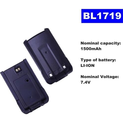7.4V 1500mAh LI-ION Radio Battery BL-1719 For HYT Walkie Talkie TC585/560/500S/510/508 Two Way Radio