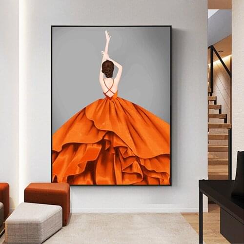 Diamond Painting Diamond mosaic of Modern Orange diamond paint Diamond Embroidery Full diamond embroidery 5D Cross stitch kits
