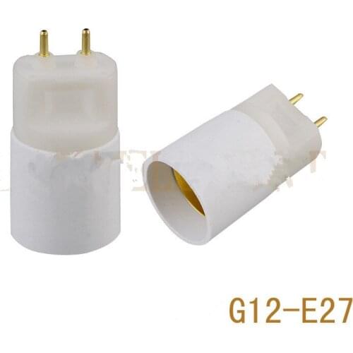 20pcs/lot G12 to E27 base adapter converter E27 to G12 Lamp Holder Converter free shipping wholesale retail prices on line stock
