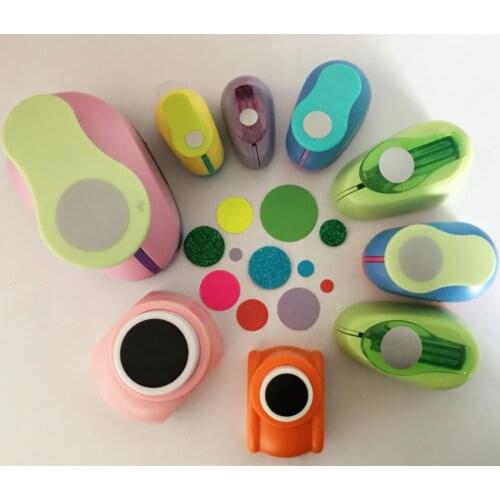 Free Shipping 8mm-75mm Circle Oval hexagon craft punch cortador de papel de scrapbook paper foam school DIY Round hole punches