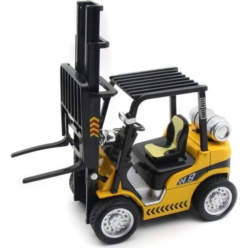 Kids Boys Girls Gift 1:24 Scale Forklift Toys High Detail Alloy Construction Vehicles Model Toy For Kids Forklift